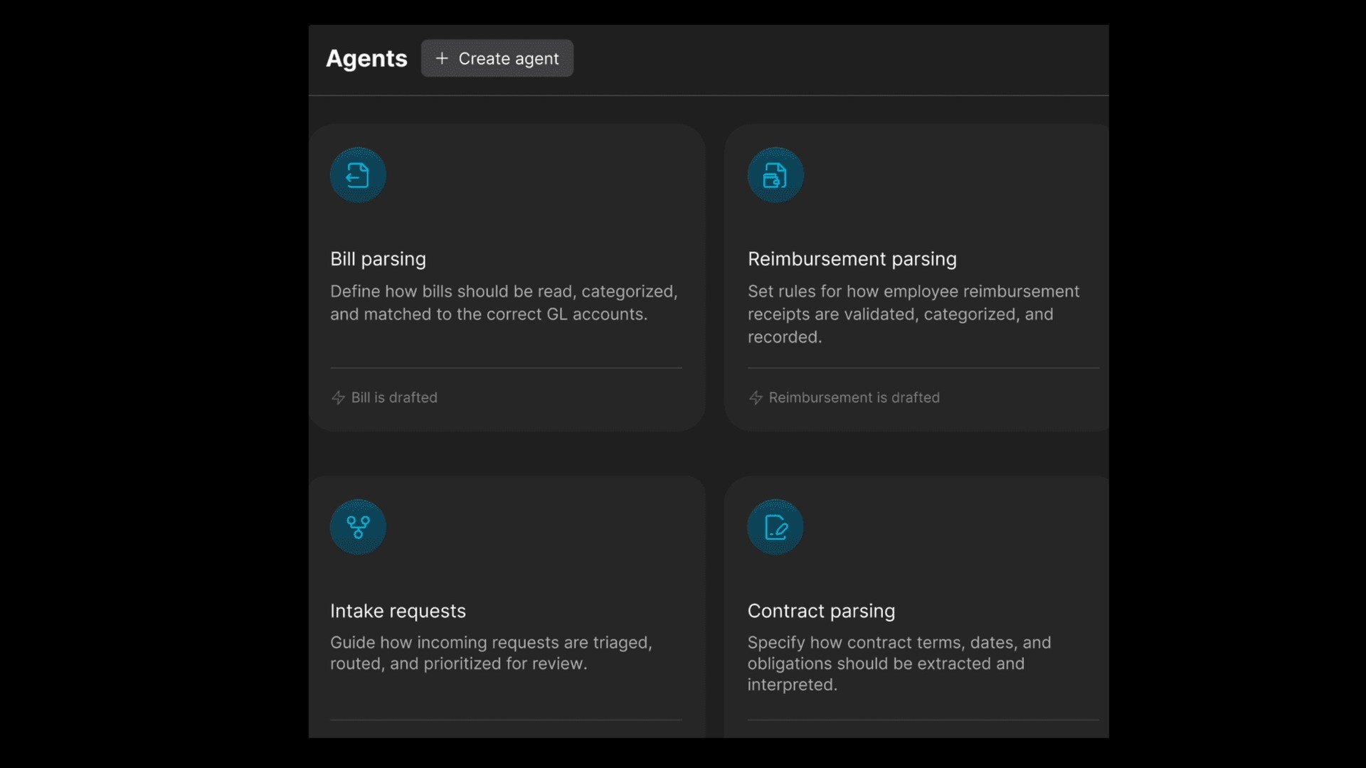Bill Agent coding incoming bills automatically