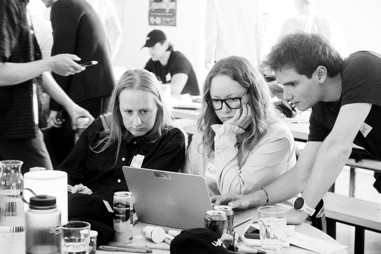 A packed room at the Copenhagen Finance Hackathon