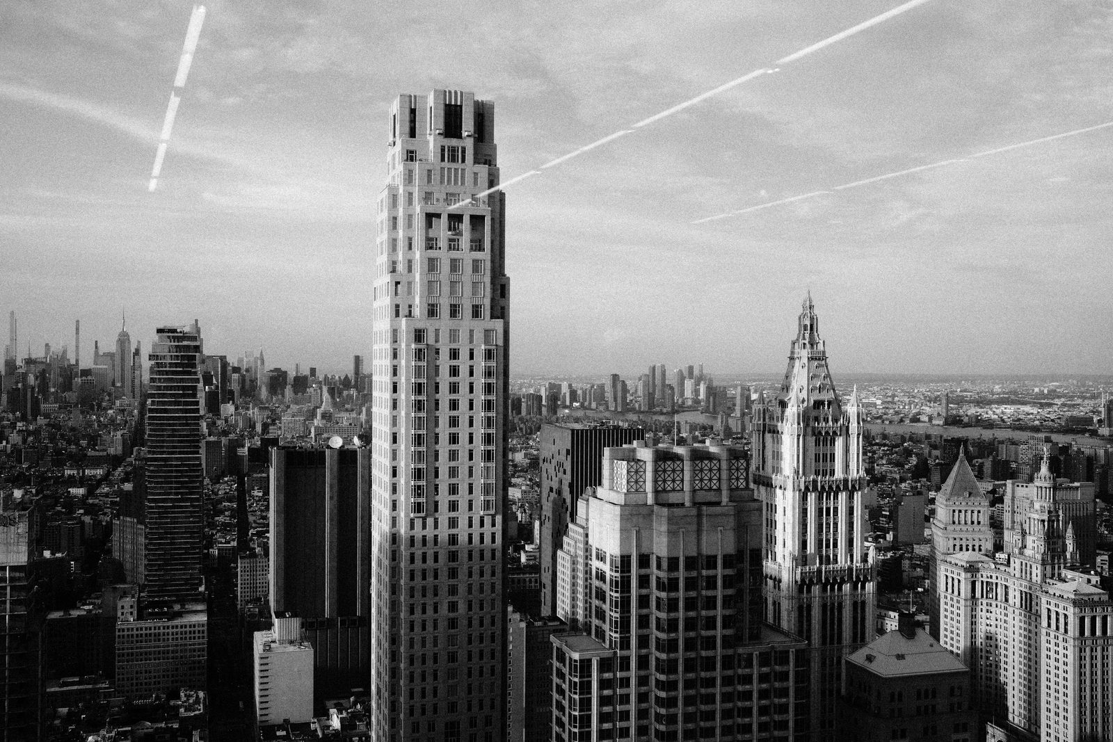 A skyline shot from a Light event in New York