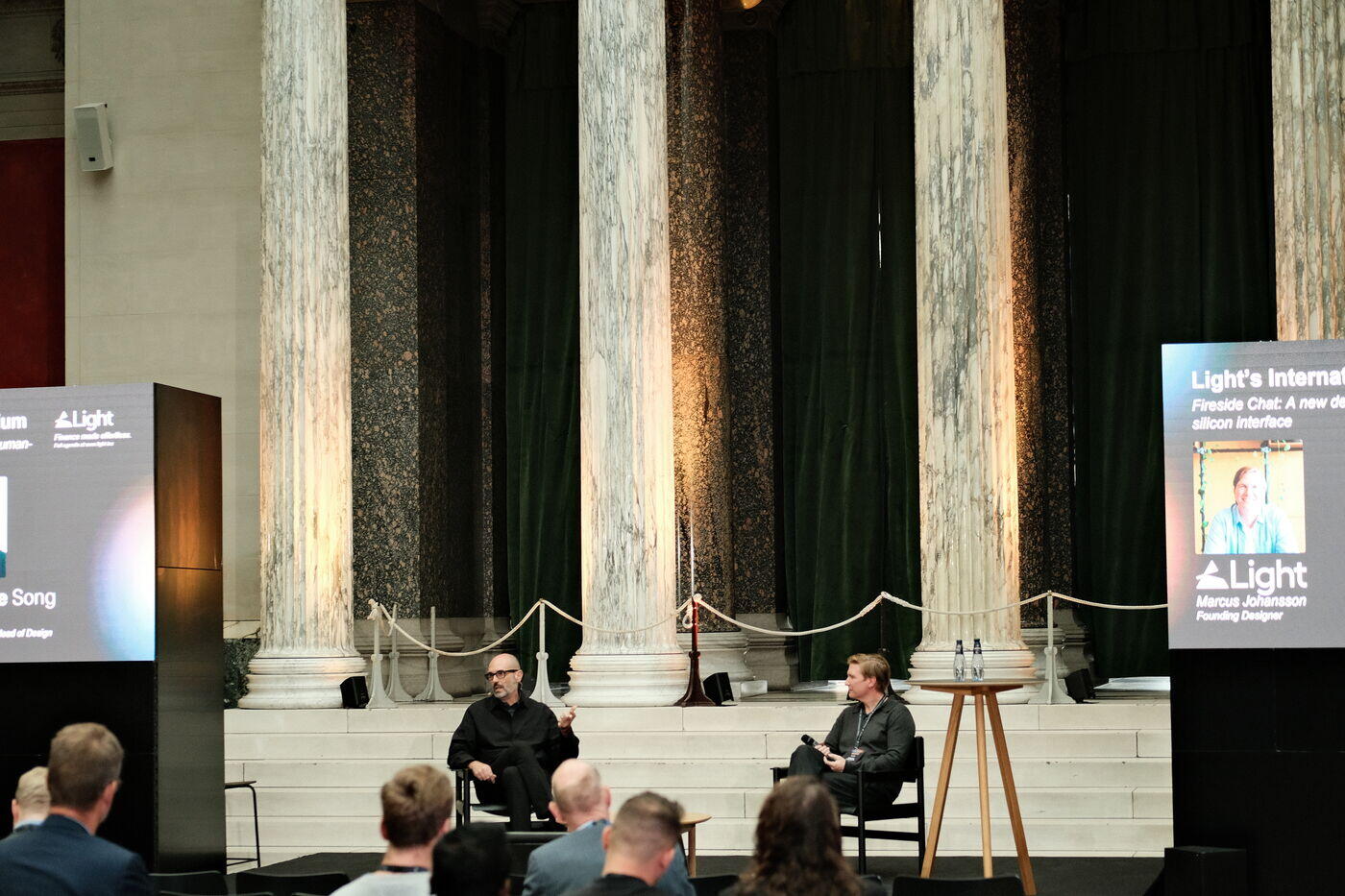 A Light fireside chat on stage